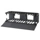 Panduit NetManager High Capacity Horizontal Cable Manager - Rack Cable Management Panel - 1 Pack - 2U Rack Height - 19" Panel Width - RoHS, TAA Compliance NMF2