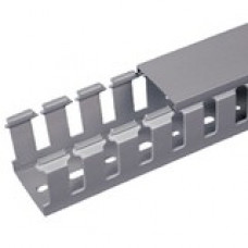 PANDUIT 6.56ft Panduct Type NNC - Halogen Free Metric Wiring Duct - Light Gray - 2 Pack - TAA Compliance NNC25X37LG2