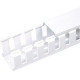 Panduit Cable Guide Wiring Duct - White - 2 Pack - Polyphenylene Oxide - TAA Compliance NNC50X100WH2