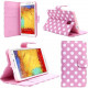 I-Blason NOTE3-LTH-DALPNK Carrying Case (Book Fold) Smartphone - Polyurethane Leather - Pink/White Polka Dots NOTE3-LTH-DALPNK