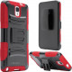 I-Blason Prime Carrying Case (Holster) Smartphone - Red - Impact Resistant, Shock Absorbing, Drop Resistant, Damage Resistant, Abrasion Resistant - Polycarbonate, Silicone - (TM) Logo - Holster, Belt Clip NOTE3-PRIME-RED
