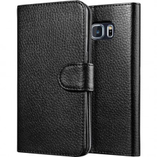 I-Blason Book Wallet Carrying Case (Wallet) Smartphone, Credit Card, ID Card - Black - Scratch Resistant - Synthetic Leather NOTE5-LB-BLK