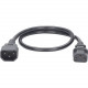 Panduit SmartZone Standard Power Cord - For PDU - 250 V AC Voltage Rating - 10 A Current Rating - Black NPCA14X