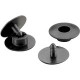 Panduit NR4BL-L Snap Rivets - Black - 100 Pack - TAA Compliance NR4BL-L