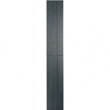 Panduit Vertical Cable Manager Accessory - Aluminum - Black - 45U Rack Height - 1 Pack - 80.6" Height - 0.4" Width - 0.3" Depth - TAA Compliance NREPB1