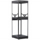 Chief 12U, 23" Deep S1 Series Rack - 12U Wide - Black - Steel - 500 lb x Maximum Weight Capacity NS1F1223