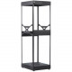 Chief 28U 23" Deep S1 Series Rack - 28U Wide - Black - 500 lb x Maximum Weight Capacity NS1F2823