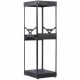 Chief 36U, 28" Deep S1 Series Rack - 36U Wide - Black - 500 lb x Maximum Weight Capacity NS1F3628