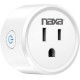 Naxa Wi-Fi Smart Plug - AC Power - 10 A - Google Assistant, Alexa, Google Home, IFTTT, Smart Life Supported NSH-1000