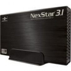 Vantec NexStar 3.1 NST-370A31-BK Drive Enclosure Serial ATA/600 - USB 3.1 Host Interface External - Black - 1 x 3.5" Bay - Aluminum, Plastic NST-370A31-BK