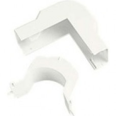 Panduit Cable Raceway Corner Fitting - Off White - 10 Pack - Acrylonitrile Butadiene Styrene (ABS) - TAA Compliance OCFX3IW-X