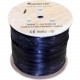 Premiertek Cat.6 UTP Network Cable - 1000 ft Category 6 Network Cable for Patch Panel, Network Device - Bare Wire - Bare Wire - 23 AWG - Black OD-CAT6-1KFT-BK