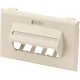 Panduit Faceplate - Office Slate - Polyvinyl Chloride (PVC) - TAA Compliance OF70FH4OS