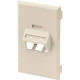 Panduit Faceplate - Office Slate - Polyvinyl Chloride (PVC) - TAA Compliance OF70FV2OS