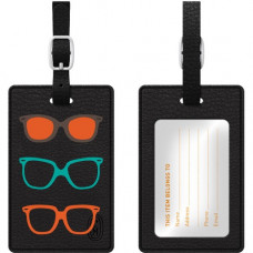 CENTON OTM Prints Series Luggage Tags - Leather, Faux Leather - Black OP-II-HIP-06