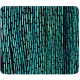 CENTON OTM Prints Black Mouse Pad, Dashes Peacock - Dashes Peacock - Black - Rubber Base - Slip Resistant OP-MPV1BM-ART01-23