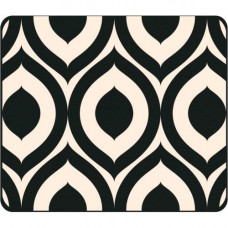 CENTON OTM Classic Prints Black Mouse Pad, Elm Frost Peach - Elm Frost Peach - Black - Rubber Base - Slip Resistant OP-MPV1BM-CLS-02