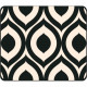 CENTON OTM Classic Prints Black Mouse Pad, Elm Frost Peach - Elm Frost Peach - Black - Rubber Base - Slip Resistant OP-MPV1BM-CLS-02