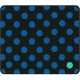 CENTON OTM Classic Prints Black Mouse Pad, Dotty Gone Blue - Dotty Gone Blue - Black - Rubber Base - Slip Resistant OP-MPV1BM-DOT-01