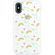 CENTON OTM Phone Case, Tough Edge, Unicorns & Rainbows - For Apple iPhone X Smartphone - Unicorns & Rainbows - Clear OP-SP-Z016A