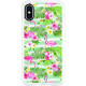 CENTON OTM Phone Case, Tough Edge, Flamingo & Flowers - For Apple iPhone X Smartphone - Flamingo & Flowers - Clear OP-SP-Z028A