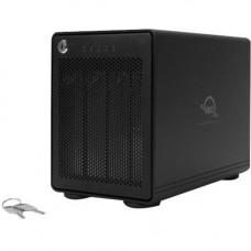 Other World Computing OWC ThunderBay 4 Drive Enclosure SATA/600 - Thunderbolt 3 Host Interface Desktop - Black - 4 x HDD Supported - 4 x SSD Supported - 4 x 2.5"/3.5" Bay - Aluminum OWCTB3SRT56.0S