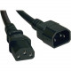 Tripp Lite 2ft Computer Power Cord Extension Cable C14 to C13 10A 18AWG 2&#39;&#39; - 10A, 18AWG (IEC-320-C14 to IEC-320-C13) 2-ft." - RoHS Compliance P004-002