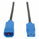Tripp Lite Standard Computer Power Extension Cord - 10A, 18AWG (IEC-320-C14 to IEC-320-C13 with Blue Plugs) 4-ft. - RoHS Compliance P004-004-BL