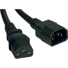 Tripp Lite 10ft Power Cord Extension Cable C14 to C13 Heavy Duty 15A 14AWG 10&#39;&#39; - 15A, 14AWG (IEC-320-C14 to IEC-320-C13) 10-ft." - RoHS, TAA Compliance P005-010