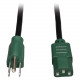 Tripp Lite 4ft Computer Power Cord Cable 5-15P to C13 Green 10A 18AWG 4&#39;&#39; - 10A,18AWG (NEMA 5-15P to IEC-320-C13 with Green Plugs) 4-ft." - RoHS Compliance P006-004-GN