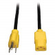 Tripp Lite 4ft Computer Power Cord Cable 5-15P to C13 Yellow 10A 18AWG 4&#39;&#39; - 10A,18AWG (NEMA 5-15P to IEC-320-C13 with Yellow Plugs) 4-ft." - RoHS Compliance P006-004-YW