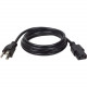 Tripp Lite 6ft Computer Power Cord Cable 5-15P to C13 10A 18AWG 6&#39;&#39; - 10A,18AWG (NEMA 5-15P to IEC-320-C13) 6-ft." - TAA Compliance P006-006