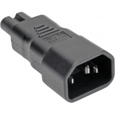 Tripp Lite IEC C14 to IEC C5 Power Cord Adapter - 10A, 250V, Black - 1 x IEC 60320 C14 Male, 1 x IEC 60320 C5 Female - 250 V AC / 10 A P014-000