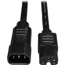 Tripp Lite Heavy Duty Computer Power Cord - 15A, 14AWG (IEC-320-C14 to IEC-320-C15) 10-ft. - RoHS Compliance P018-010