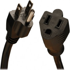 Tripp Lite 1ft Power Cord Extension Cable 5-15P to 5-15R 13A 16AWG 1&#39;&#39; - (NEMA 5-15P to NEMA 5-15R) 1-ft. - RoHS Compliance P024-001-13A