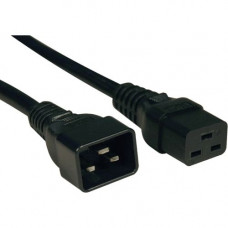 Tripp Lite 2ft Computer Power Cord Cable C19 to C20 Heavy Duty 20A 12AWG 2&#39;&#39; - 20A, 12AWG (IEC-320-C19 to IEC-320-C20) 2-ft." - RoHS, TAA Compliance P036-002