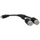 Tripp Lite Heavy-Duty Power Cord Y Splitter Cable for PDU and UPS - 20A, 10AWG (NEMA L6-20P to 2x NEMA L6-20R) 1-ft. - RoHS Compliance P039-001-2