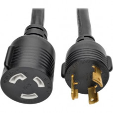 Tripp Lite 10ft Heavy Duty Power Extension Cord 30A 10AWG L5-30P L5-30R - 125 V AC Voltage Rating - 30 A Current Rating - Black P046-010-LL-30A