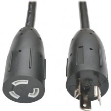 Tripp Lite 10ft Power Cord Extension Cable L5-20P to L5-20R with Locking Connectors Heavy Duty 20A 12AWG 10&#39;&#39; - 125 V AC Voltage Rating - 20 A Current Rating - Black P046-010-LL