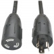 Tripp Lite 10ft Power Cord Extension Cable L5-20P to L5-20R with Locking Connectors Heavy Duty 20A 12AWG 10&#39;&#39; - 125 V AC Voltage Rating - 20 A Current Rating - Black P046-010-LL
