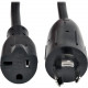 Tripp Lite 6in Power Cord Adapter Cable L5-20P to 5-20R Heavy Duty 20A 12AWG 6" - 20A, 12AWG (NEMA-L5-20P to NEMA-5-20R) 6-in." - RoHS Compliance P046-06N