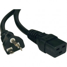 Tripp Lite 10ft Power Cord Extension Cable C19 to 5-20P Heavy Duty 20A 12AWG 10&#39;&#39; - (IEC-320-C19 to NEMA 5-20P) 10-ft. - TAA Compliance P049-010