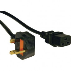 Tripp Lite 8ft Computer Power Cord UK Cable C19 to BS-1363 Plug 13A 8&#39;&#39; - 13A (IEC-320-C19 to BS-1363 UK Plug) 8-ft - TAA Compliance P052-008