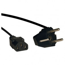 Tripp Lite 6ft 2-Prong Computer Power Cord European Cable C13 to SCHUKO CEE 7/7 Plug 10A 6&#39;&#39; - Cord, 10A (IEC-320-C13 to SCHUKO CEE 7/7) 6-ft." - RoHS, TAA Compliance P054-006