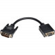 Tripp Lite 8in DVI to VGA Adapter Converter Cable DVI-I Dual Link to HD15 M/F 8" - 8" DVI/VGA Video Cable for Video Device, Monitor, Projector - First End: 1 x DVI-I (Dual-Link) Male Video - Second End: 1 x HD-15 Female VGA - Shielding - Black -