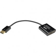 Tripp Lite 6in DisplayPort to DVI Adapter Active Converter M/F DPort 1.2 6" - DisplayPort/DVI for Video Device, Monitor, Projector, TV, Graphics Card - 6" - 1 x DisplayPort Male Digital Video - 1 x DVI-I (Dual-Link) Female Video - Gold Plated, G