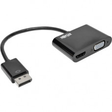 Tripp Lite P136-06N-HVV2BP DisplayPort/HDMI/VGA Audio/Video Cable - DisplayPort/HDMI/VGA for Monitor, Projector, Computer, Notebook, HDTV, Audio/Video Device - 5.90" - 50 Pack - 1 x DisplayPort Male Digital Audio/Video - 1 x HDMI Female Digital Audio