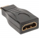 Tripp Lite HDMI to HDMI Adapter HDMI-F to Mini HDMI-M 1080p M/F - 1 x HDMI Female Digital Audio/Video - 1 x HDMI (Mini Type C) Male Digital Audio/Video - Gold Plated Connector - Black - RoHS Compliance P142-000-MINI