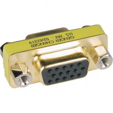 Tripp Lite Compact / Slimline VGA Video Coupler Gender Changer (F/F) - 1 x HD-15 Female - 1 x HD-15 Female - TAA Compliance P160-000