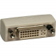 Tripp Lite DVI Coupler Gender Changer Adapter Connector Extender DVI-I F/F - 1 x DVI-I Female Video - 1 x DVI-I Female Video - Ivory - TAA Compliance P162-000